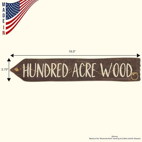 Disney Winnie the Pooh Hundred Acre Wood Arrow Wall Decor - Cute Winnie the Pooh Decoration thumbnail 3