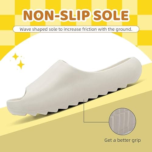 JUYETOA Kids Cloud Slides for Boys & Girls, Super Soft & Comfy Beach Pool Slippers, Non-Slip Waterproof Shower Sandals for Toddlers & Kids thumbnail 4