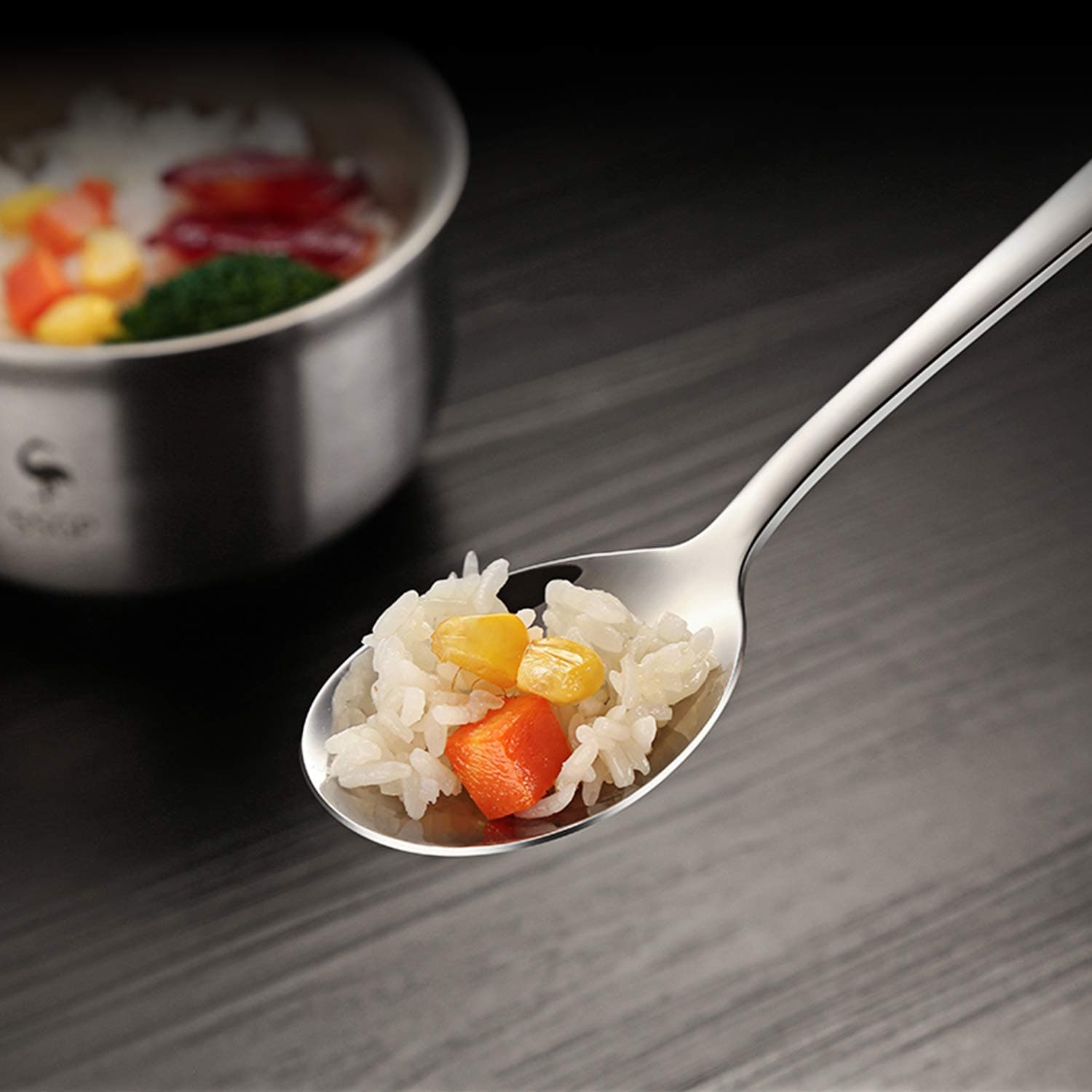 Spoons, 8 Pieces Stainless Steel Korean Spoons,8.5 Inch Soup Spoons,Long Handle Dinner Spoons,Rice Spoon,Table Spoon for Home, Kitchen or Restaurant thumbnail 7