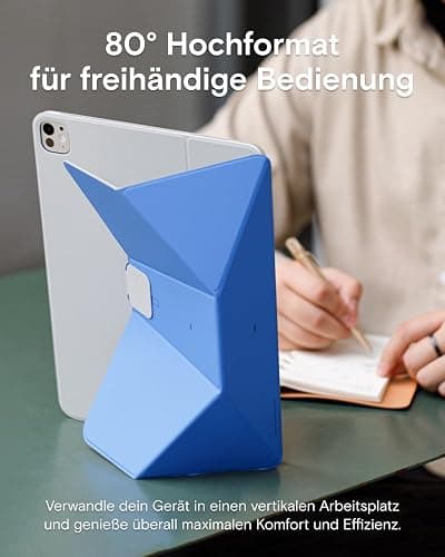 MOFT Dynamic Folio Hülle für 11" iPad Pro (M4 2024/M5 2025), Schlanke Magnetische Tablet Hülle mit Ständer und über 20 Betrachtungswinkeln, Auto Wake/Sleep-Funktion - Panna Cotta thumbnail 6