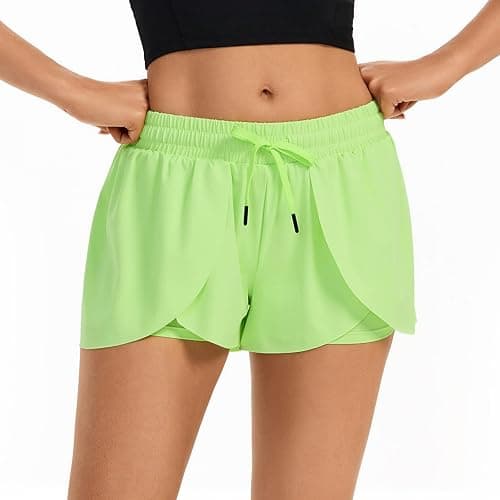 Flowy Running Shorts for Women Workout Athletic Gym Yoga Butterfly Skirt with Pockets Spandex Cute Clothes Summer thumbnail 3