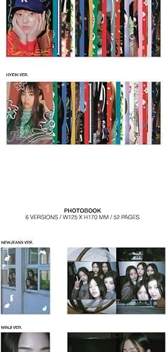 NewJeans OMG 1st Singile Album Message Card Version CD+Photobook+Message Card+Lyrics book+Photocard+Sticker+Tracking (6 Version SET) thumbnail 3