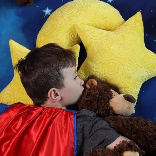 Snuggle Stuffs Crescent Moon Minky Plush Yellow Throw Pillow thumbnail 9