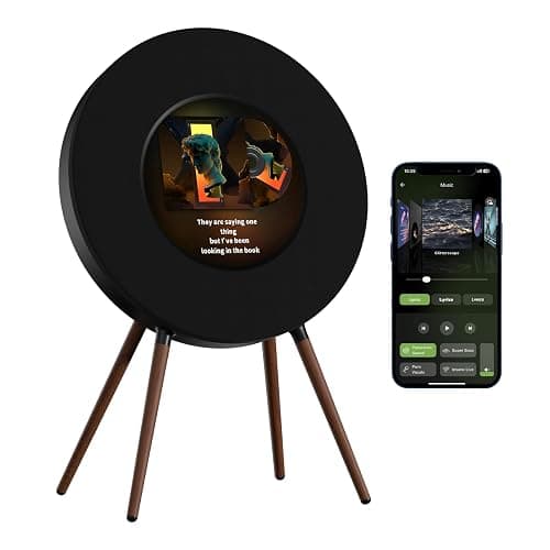 MorningBlues Record R1 Vinyl-Style Bluetooth Speaker, 2.1 Stereo Hi-Fi, Album Art Animation with Dynamic Mood Lyrics, Wi-Fi & Bluetooth, Home Audio & Décor - Image 1