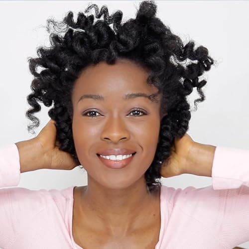 Spoolies Original Hair Curlers, Heatless Silicone Rollers with Mesh Bag Gift for Natural Hair, Hair Extensions plus Wigs, Made in USA, 15 Jumbo Size (Beachy Blue) thumbnail 7