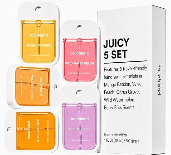 Touchland Hand Sanitizer Spray, Juicy 5 Set - 5 x 1 FL OZ thumbnail 3