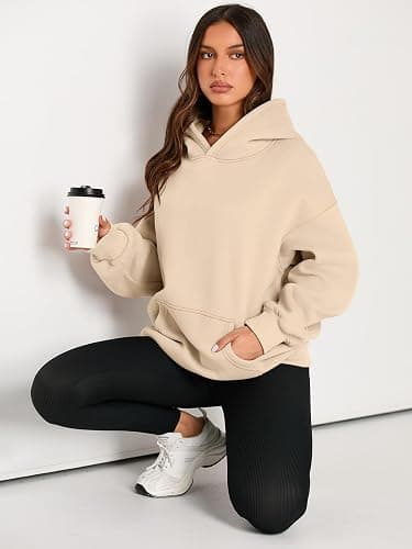 EFAN Womens Hoodies Oversized Sweatshirts Pullover Fleece Sweaters Long Sleeve Winter Fall Outfits Fashion Y2k Clothes thumbnail 5
