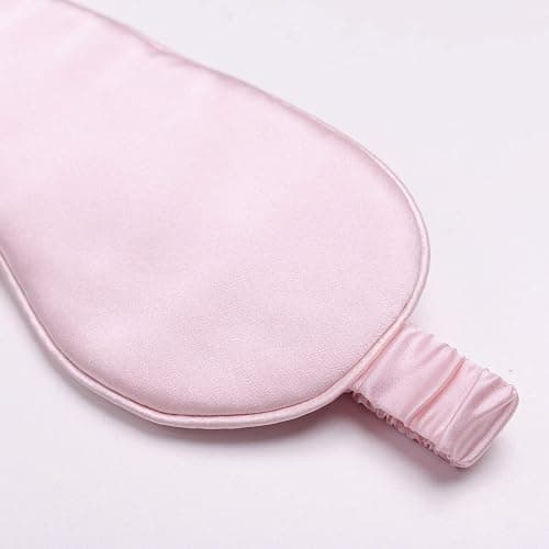 Silk Sleep Mask Light Blocking Luxury 100% Mulberry 19mm Silk Eye Mask Eye Cover Blindfold Ultra Soft Light & Comfy Anti Aging Skin Care with Travel Bag Gift Package thumbnail 9