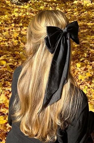 Hair Bows for Women Girls 8 PCS Hair Ribbon Bow Hair Clips with Long Tails Vintage Hair Accessories for Women thumbnail 2