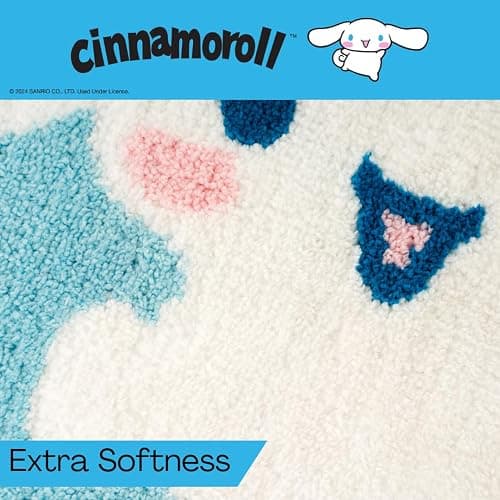 Collectibles Cinnamoroll Cotton Non Slip Plush Bathroom Mat Rug (Officially Licensed Product) by Franco thumbnail 5