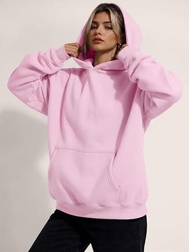 Trendy Queen Women Oversized Hoodies Fall Outfits | Gentle Skin Feel, Aesthetic Drop Shoulder, Large Kangaroo Pocket, Seamless Daily Outfit Match thumbnail 5