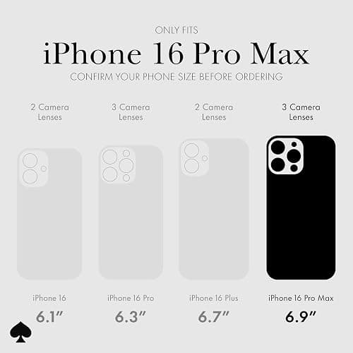 Kate Spade New York iPhone 16 Pro Max Case - Compatible with MagSafe - Designer Phone Case - Tortoise thumbnail 2