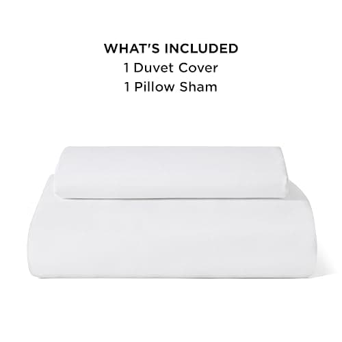 Bedsure Duvet Cover Twin/Twin XL Size for Kids- Extra Soft Double Brushed Bedding Set with Zipper Closure, 2 Pieces, Includes 1 Duvet Cover (68"x90") & 1 Pillow Sham, Comforter Not Included, White thumbnail 10