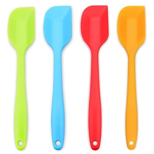Silicone Spatula 4-piece Set, Heat-Resistant Spatulas, Non-stick Rubber Spatulas with Stainless Steel Core thumbnail 7