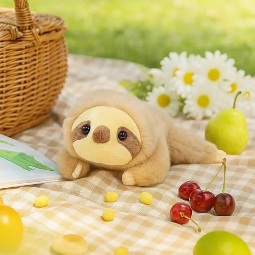 Mushymallow Adorable Sloth Stuffed Animal Soft Sloth Plush Toy Cute Birthday Gifts for Boys Girls Kids Toddlers thumbnail 2