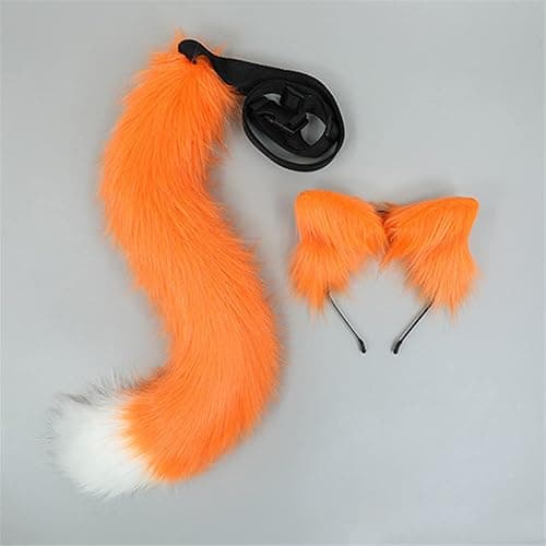 Cosplay Furry Wolf Cat Fox Tail and Ears Headband Set Costume Accessories thumbnail 3