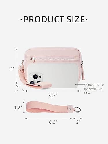 WESTBRONCO Wristlet Wallets for Women – RFID Blocking Quilted Nylon Phone Wallet, Card Holder Purse for Travel & Everyday Use thumbnail 4