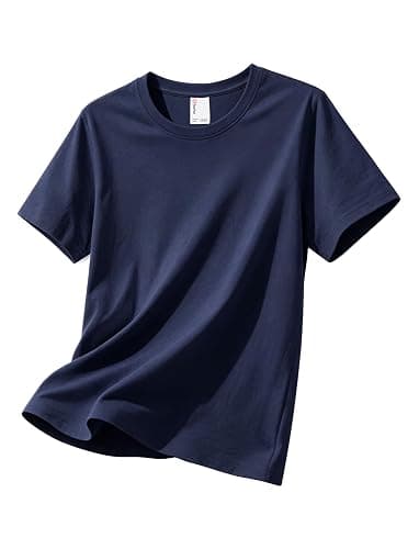 PATPAT Girls Cotton T Shirt, Crewneck Short Sleeve Tops Tees, 5-16 Years | Summer Casual Clothes, Basic Layering, Solid, Regular Fit, Soft & Versatile, Stretchy and Durable, Breathable, No Pilling - Image 1