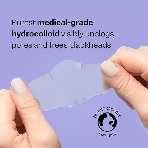 Peach Slices - Nose Pore Patches (7 ct) - Overnight Blackhead Remover - Pore Strips - Absorbs Gunk - Thin, Flexible & Painless - Hydrocolloid Patches - Vegan & Cruelty Free - Korean Skin Care & Beauty thumbnail 4