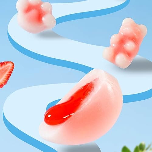 Halfoma Wax Bottle Chewable Candy, with Various Fruit-flavored Syrups in the Middle, Canned, 50g, 25candies thumbnail 3