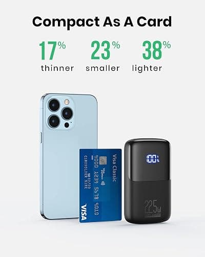 INIU Portable Charger, Smallest 22.5W 10000mAh Power Bank, USB C in/Output Fast Charging 3-Output Mini Battery Pack Charger with Phone Holder for iPhone 17 16 15 14 Air Samsung S23 Google iPad Tablet thumbnail 3