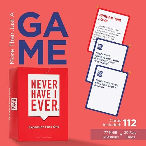 Never Have I Ever Card Game - Expansion Pack One, The Ultimate Adult Party Game Starter Pack, Spice Up Your Next Game Night, Pregame, or Icebreaker, Includes Wild and Hilarious Prompts, Ages 17+ thumbnail 3