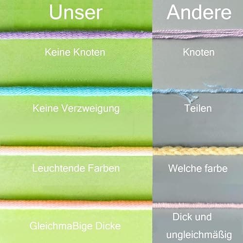 Maxee Häkelgarn 250g (50g*5 Farbe), Acryl Wolle Zum Stricken, Garn zum Häkeln und Stricken, Hand Knitting Yarn Set, Handstrickgarn Baumwollgarn für Häkeln, Wolle zum Stricken und Kunsthandwerk thumbnail 4