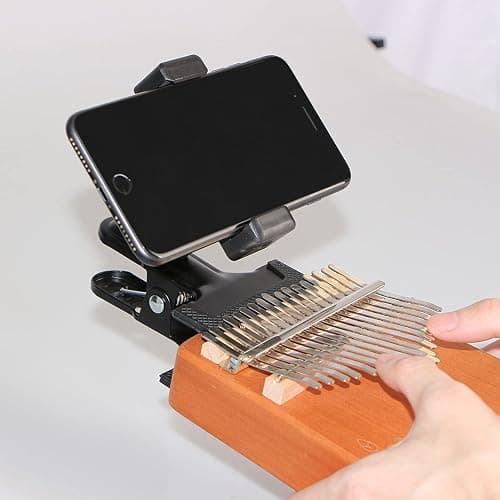 RockCheems Guitar Head Phone Holder Mount for Live Broadcast Teaching Video Recording Android and iPhone Compatible Guitar/Electric Guitar/Bass/Ukulele thumbnail 5