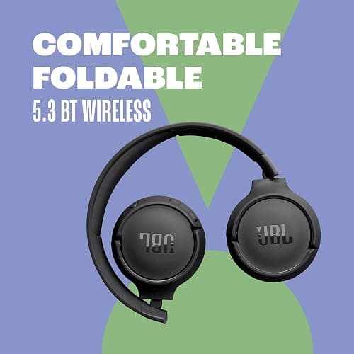 JBL Tune 520BT - Wireless On-Ear Headphones, Up to 57H Battery Life and Speed Charge, Lightweight, Comfortable and Foldable Design, Hands-Free Calls with Voice Aware (Black) thumbnail 7