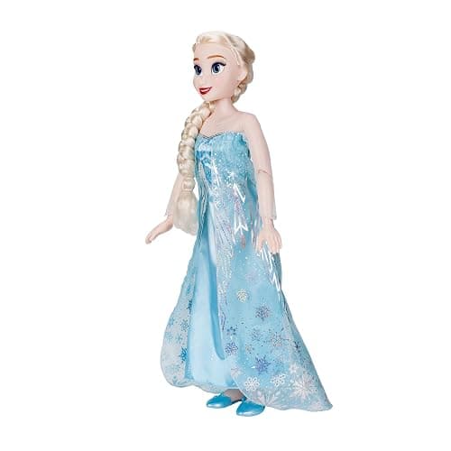 Disney Frozen Elsa Doll, 100 Ice Powers, Light Up & Music Sounds, Stands 32 Inches Tall, Sings 'Let It Go', Great for Girls thumbnail 10