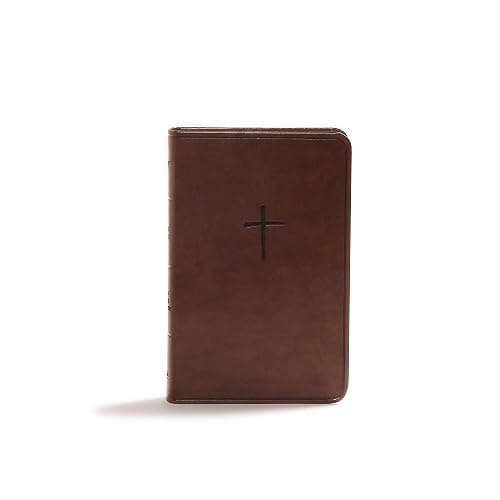 KJV Compact Bible, Value Edition, Brown LeatherTouch, KJV Holy Bible, Red Letter, Pure Cambridge Text, Presentation Page, Full-Color Maps, Easy-to-Read Bible MCM Type - Image 1