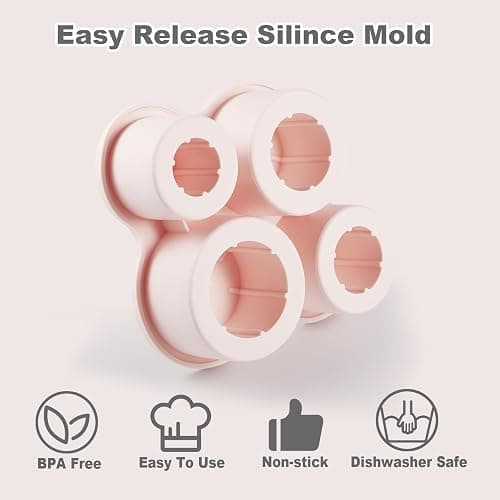 Nax Caki Hollow Cylinder Ice Cube Mold for 20oz 30oz 40oz Stanley Cup Accessories, Silicone Tumbler Ice Mold with Lid for Tumbler Whiskey Cocktails Bourbon thumbnail 2