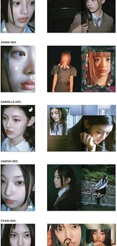 NewJeans OMG 1st Singile Album Message Card Version CD+Photobook+Message Card+Lyrics book+Photocard+Sticker+Tracking (6 Version SET) thumbnail 4