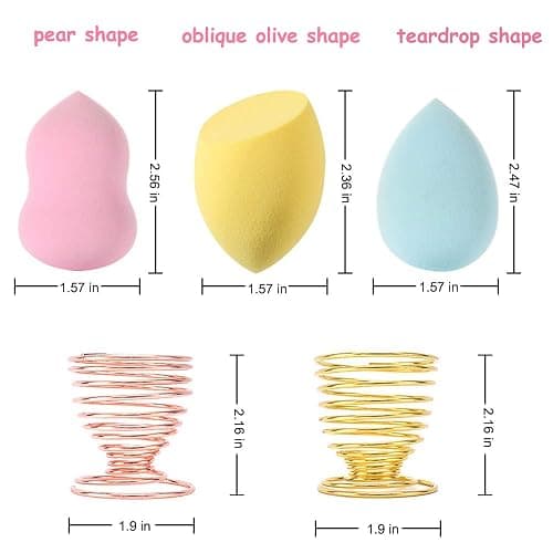 Abgream 45pcs Makeup Sponge Blender Set - 39 Pcs Latex-Free Vegan Sponges with 6 Pcs Makeup Blender Holder, Beauty Cosmetic Foundation Blending Powder Puff for Liquid Powers BB Cream (Style 2) thumbnail 2