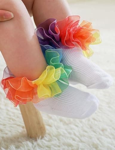 PrinceSasa Little Baby Girl Princess Lace Ruffles Socks Set thumbnail 4
