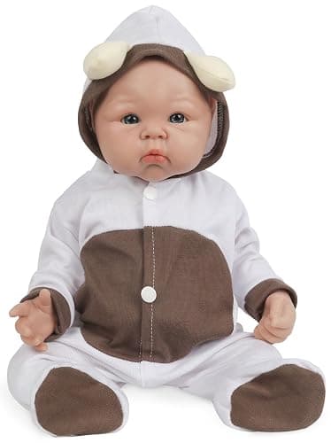 Vollence 19 inch Silicone Baby Dolls Girl Weighted 7.26 lb,[NOT Vinyl],Silicone Full Body Reborn Realistic Lifelike Real Life Newborn Soft Babies with Feeding Kit & Gift Box for Kids Age 3+ - Image 1