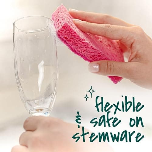Scotch-Brite Delicate Care Scrub Sponges, 6 Count (2 Packs of 3) – Non-Scratch Cleaning for Glassware, Non-Stick Cookware thumbnail 7