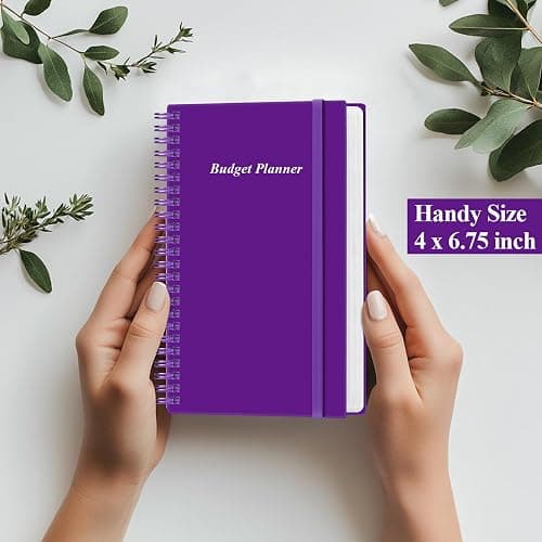 Budget Planner - A6 Expense Budget Tracker, Budget Books for Ledger Book, Money Organizer for Wallet, 3.75" x 6.75", Purple thumbnail 7
