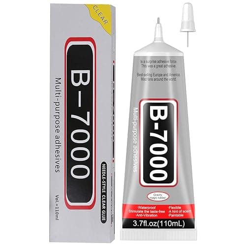 3.7oz B7000 Rhinestone Clear Glue for Jewelry Making, 110 ml Multipurpose Adhesive Jewlery Glue for Fabric, Tumblers, Rhinestones DIY Crafts, Nail Art, Makeup, Shoes, Cell Phones, Tablet, Wood - Image 1
