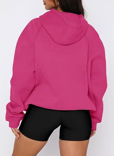 onlypuff Women Pullover Sweatshirt Long Sleeve Hoodies Kangaroo Pocket Fleece Basic Sweater thumbnail 4