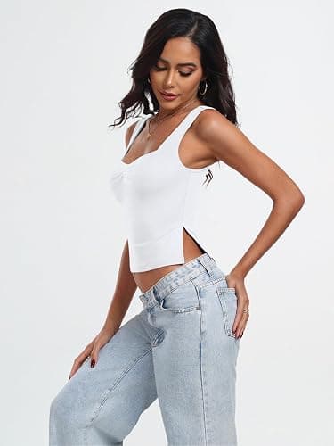 Trendy Queen Womens Going Out Crop Tops Backless Tank Tops Summer Y2k Teen Girls Basics Cute Clothes thumbnail 4