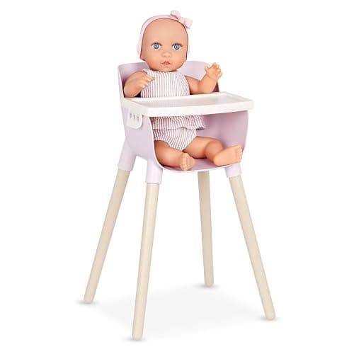 LullaBaby – 14-Inch Realistic Baby Doll & Accessory Bundle – Fair Skin Tone & Blue Eyes – Nursery Care Set – High Chair, Playpen & Jogger Stroller – Pretend Play Toys – Kids 2+ Years thumbnail 7