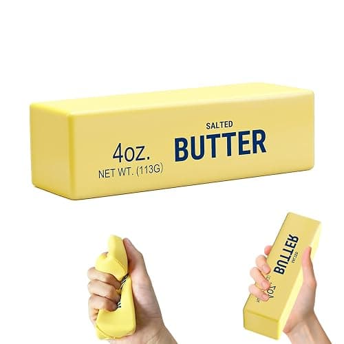Butter Squishy, Squeeze Toys, Squishy Butter, Realistic Butter Stick Soft Squeeze Toys (Butter-1PCS) - Image 1