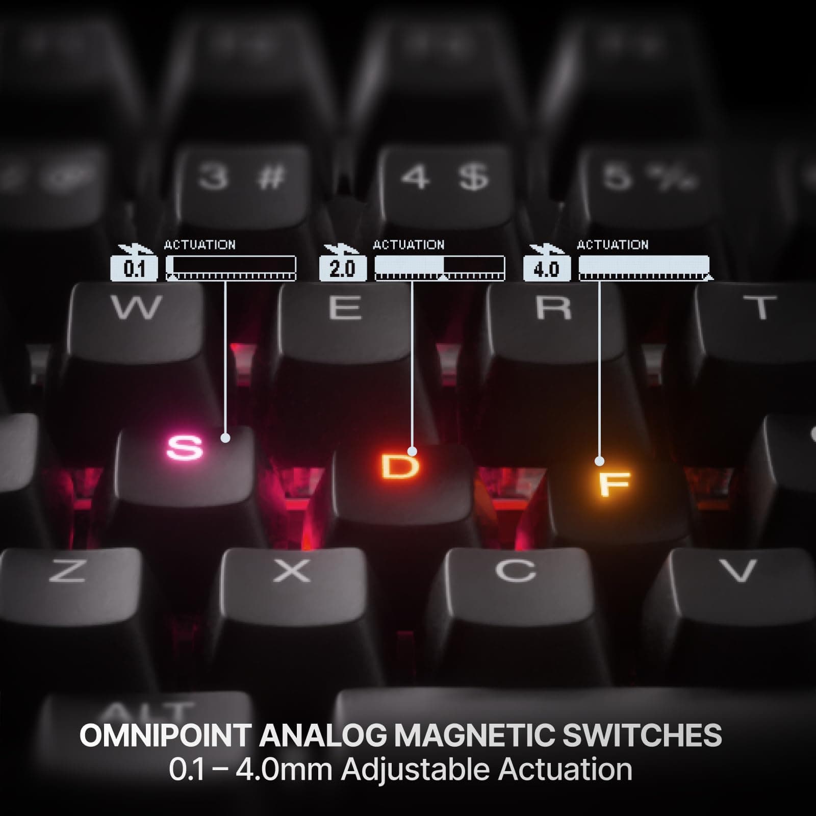 SteelSeries Apex Pro TKL Gen 3 OmniPoint 3.0 HyperMagnetic Switches — Adjustable Actuation — Rapid Trigger — Game-Ready Presets — Protection Mode — Rapid Tap/SOCD — OLED — RGB — PBT Keycaps — USB-C thumbnail 6