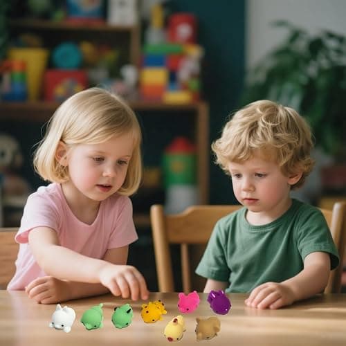 Aiyouwei 8-Piece Jumbo Mochi Squishy Toy Squishy Animals Stress Reliever Kids Party Favours (8 Normaler Stil) thumbnail 2