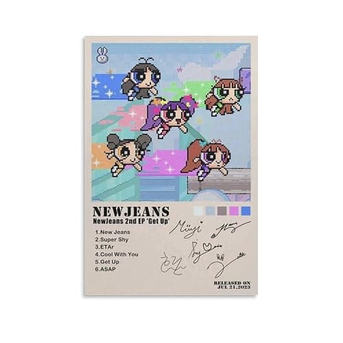 Newjeans 2nd EP Get Up Signature Music Poster Album Cover Artistic Poster 08x12inch(20x30cm) - Image 1
