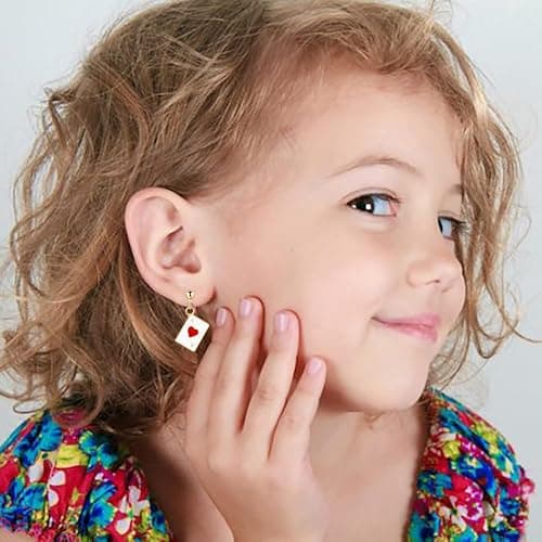 Poker Ohrringe Vergoldet Spielkarten Muster Ohrringe Mode Ohrhänger Schmuck Geschenk für Mädchen Hochzeit Geburtstag Weihnachten Muttertag thumbnail 5