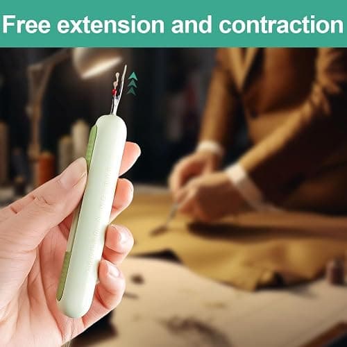 2024 Upgrade 2 in 1 Needle Threader Seam Ripper, Needle Threaders Seam Rippers for Sewing, Needle Threading and Seam Kit Seam Ripper Tool for Elderly and Sewing Enthusiasts（Pink） thumbnail 6