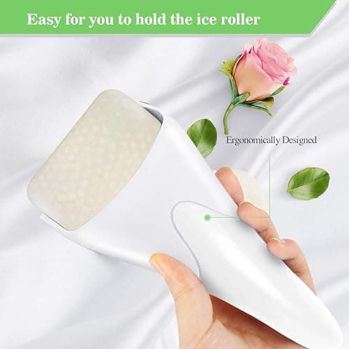 Fronnor Ice Roller for Face,Eyes,Facial Massager Tool,Soothing Skin Care Tool,Cooling Skincare Device for Puffiness,At-Home Spa Gift for Women(White) thumbnail 8