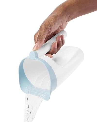Skip Hop Baby Bath Rinse Cup Wave Tear Free Waterfall Rinser White Age 0+ thumbnail 4